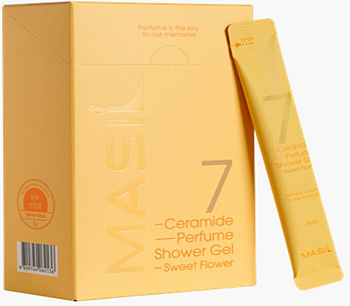 MAS Гель для душа с цветочным ароматом MASIL 7 Ceramide Perfume Shower Gel Sweet Flower 8мл